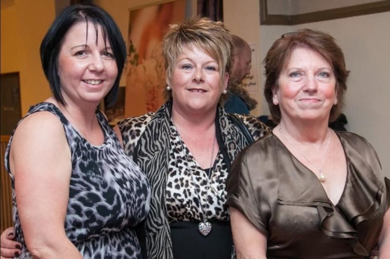 Heather Lown, Sharon Malcolmson and Joan Topping pictured at the Knockagh Lodge in 2012.