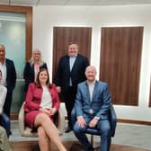 Pictured (back row) is Senior Partner Nigel Harra, Maybeth Shaw (Partner) and Managing Partner of BDO Northern Ireland Brian Murphy. They are joined by (front row) Partners Laura Jackson, Lorraine Nelson and Michael Jennings.