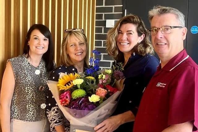 Lead Nurse Governance and Patient Safety, Heidi Spence, Lead Nurse Gillian McConvey, Clodagh Dunlop and Nursing Governance and Patient Safety Paul McCloskey. Pic credit: SEHSCT