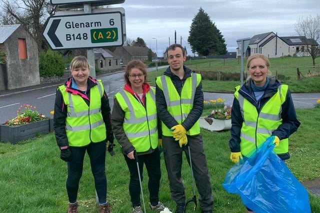 Volunteers helping to create a 'greater sense of pride and community'.