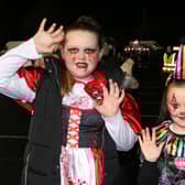 Enjoying the Halloween Happenings at Roe Mill Playing Fields in Limavady.