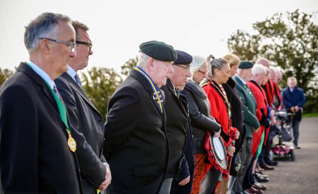 Veterans were among those remembering the fallen