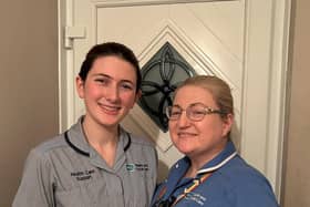 Mother and daughter Christine and Colette Leathem carry on the family tradition of working in healthcare. Pic credit: SEHSCT