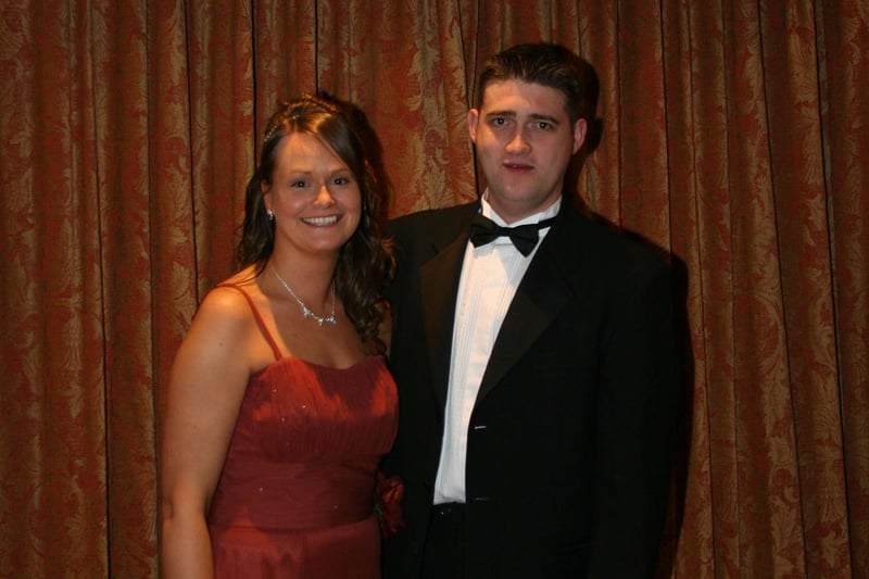 At the charity ball in aid of the Ulster Cancer Foundation at Edenmore Golf Club in 2007 are Andrea and Richard Dawson, organisers.