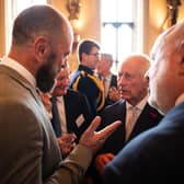 Pictured meeting King Charles III is Philip McMichael, Founder and Chief Executive Officer of Vyta, as he attended a royal reception hosted by His Majesty The King at Windsor Castle to celebrate receiving the King’s Award for Enterprise for Sustainable Development. (Pic: Contributed).