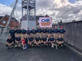 On Saturday, September 5, on-call personnel from Ballymoney station undertook a remarkable achievement by simulating the ascent of Mount Everest using a 13.5 metre ladder.