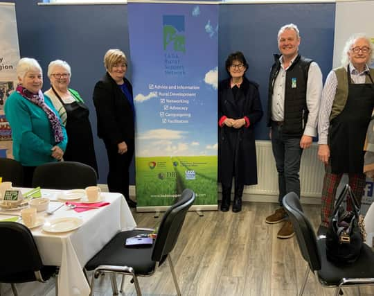 From left is Mrs Helen Wilson, Mrs Eleanor Ferris, Mrs Geraldine Lawless, Chair, TADA, Dr Maria O'Kane, CE, Southern Health Trust, Kyle Savage, Vice Chair of TADA and Mr Walter Ferris.