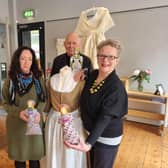 Frances McNally, Investment Manager at the National Lottery Heritage Fund with Robert Martin, Anthea McWilliams, Co-funders, R-Space