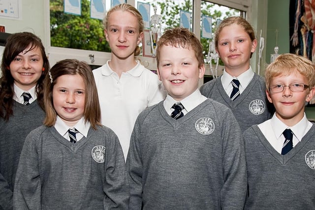 P7 pupils at Carr Primary School in 2010