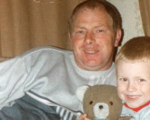 Tommy Jamison pictured with his son Lee. Credit