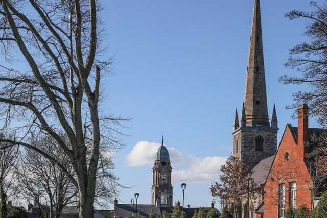 Lisburn Cathedral and Town Clock Tower by Norman Briggs rnbphotographyni