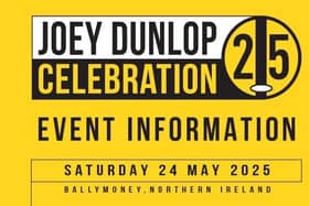 An event to mark 25 years since the death of Joey Dunlop will take place in Ballymoney Town Centre on Saturday 24th May. CREDIT CCGBC