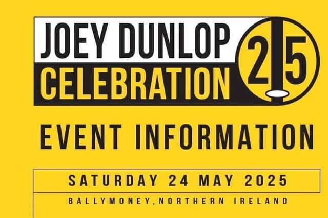 An event to mark 25 years since the death of Joey Dunlop will take place in Ballymoney Town Centre on Saturday 24th May. CREDIT CCGBC
