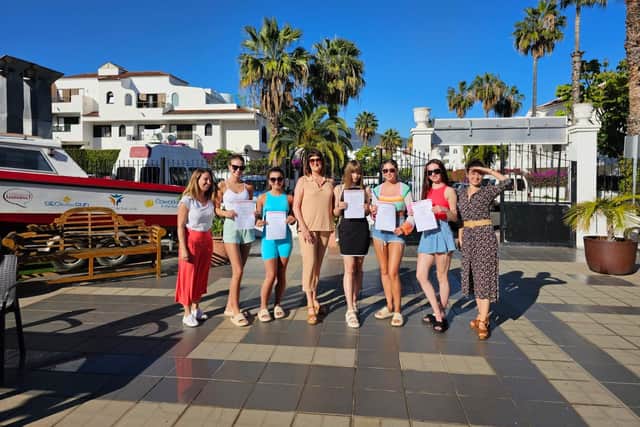 South West College Staff and Students pictured during their recent excursion to Tenerife. Credit: SWC