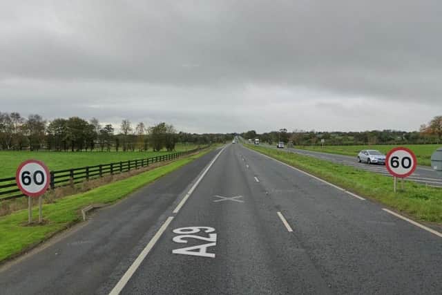 Dual carriageway between Moneymore and Cookstown | Google