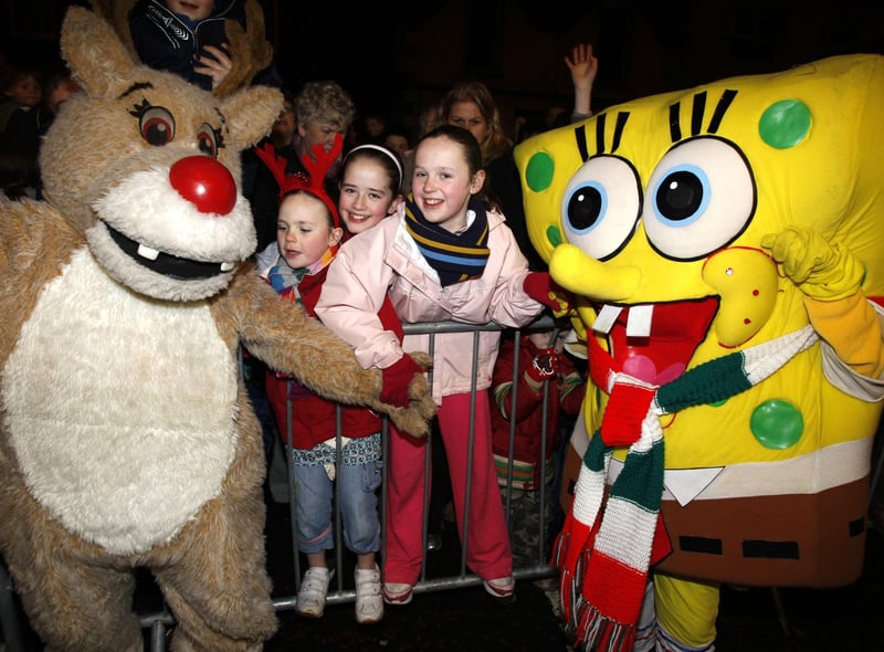 Having fun during the switch on of the Christmas Lights in Garvagh in 2007