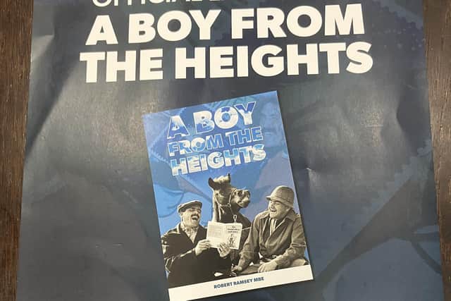 Robert Ramsey's book 'A Boy from the Heights' featuring a shot of his comedy partnership Ram and Mac with Arnie McCleary, taken by photographer Peter Nash. Credit Robert Ramsey