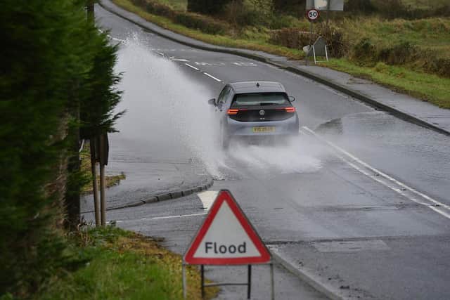 The Met Office has put two weather warnings in place in Northern Ireland and is advising motorists of potential flooding as a result of heavy rain. Picture: Pacemaker
