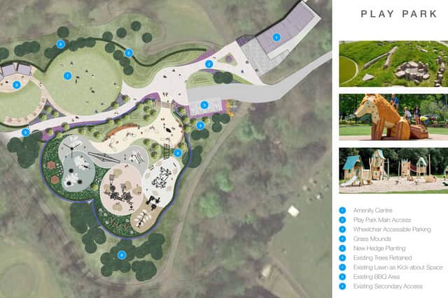 Proposed lay-out of new facilities at Carnfunnock Country Park. Pic: Mid and East Antrim Borough Council.