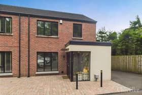 The immaculately presented three-bedroom semi-detached home is located in the Mallusk area.