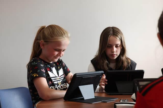 Killicomaine Homework Club got £2K funding from Fibrus Community Fund, in partnership with the Community Foundation Northern Ireland. Picture: Lanyon Group.