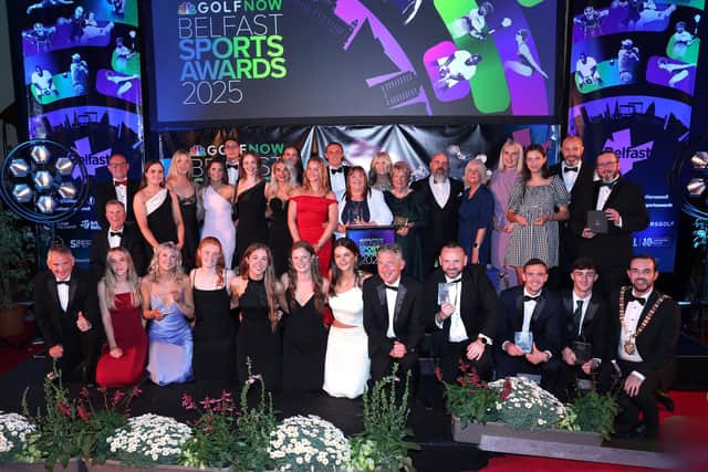 Winners of the GolfNow Belfast Sports Awards 2025 in City Hall. Picture: Belfast City Council