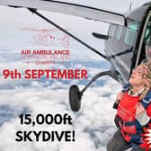 Could you do a skydive over Garvagh in aid of the Air Ambulance? Credit Air Ambulance NI