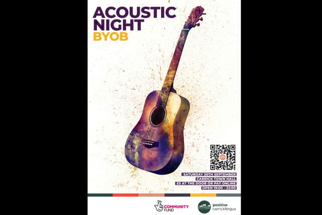Positive Carrickfergus' upcoming event in Carrickfergus Town Hall featuring local performers.  Photo: Positive Carrickfergus