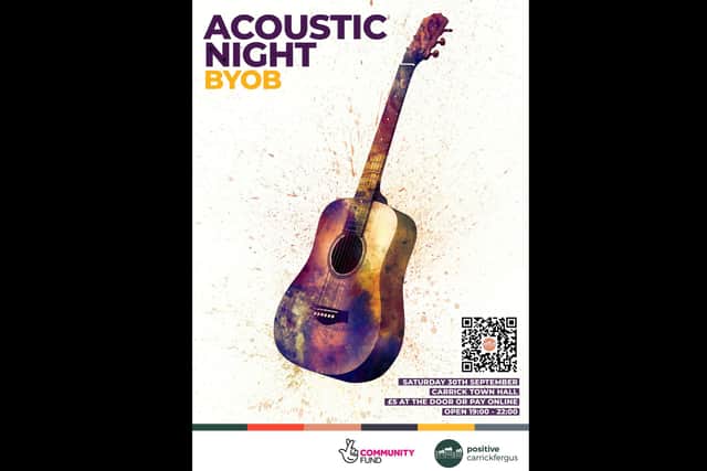 Positive Carrickfergus' upcoming event in Carrickfergus Town Hall featuring local performers. Photo: Positive Carrickfergus