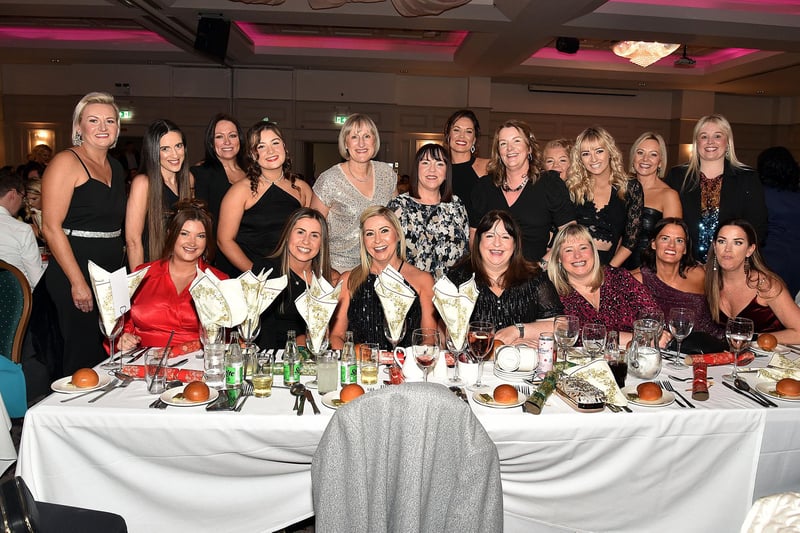 A large group of friends from Portadown who enjoyed the Seagoe Hotel Christmas party night on Saturday, December 9. PT51-224.