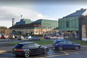 A new extension is being built at Antrim Area Hospital.  Picture: Google