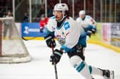 Belfast Giants' Elijiah Barriga during the game against Team GB at Vindico Arena, Cardiff, Wales. Picture: James Assinder/Team GB