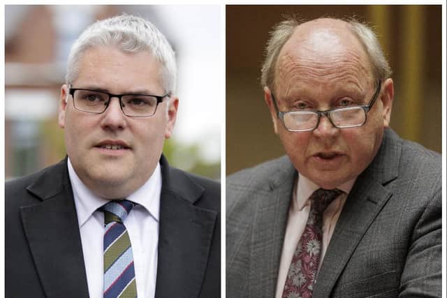 The DUP and TUV leaders have been setting out their electoral stall