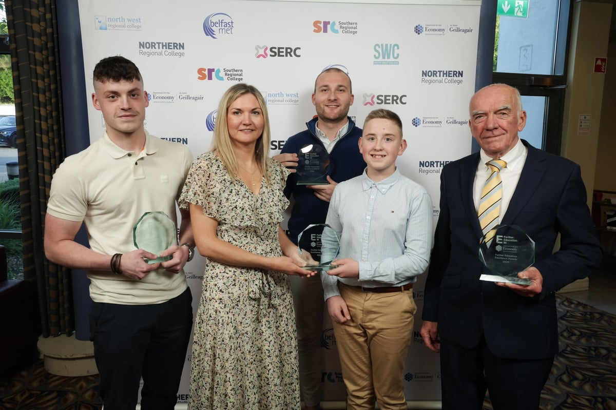 Watch: SRC lecturer Henry Douglas from Lurgan 'totally astounded' at Further Education NI Excellence Awards honour