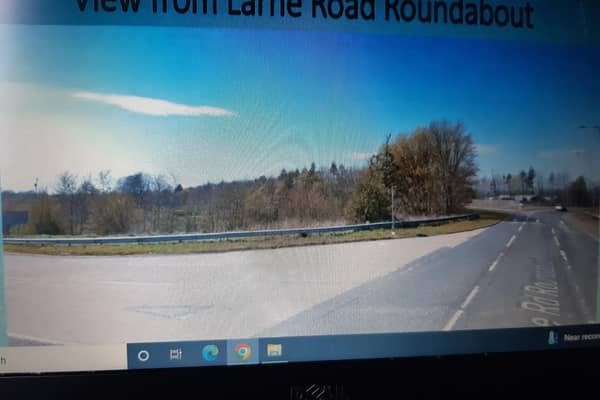 View from Larne Road Roundabout. Pic: Mid and East Antrim Borough Council