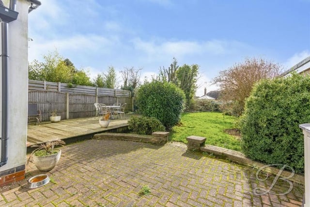 A last look at the £325,000 property shows the back garden in full. It is well-established, well-maintained and also offers a degree of privacy thanks to its surrounding fence.