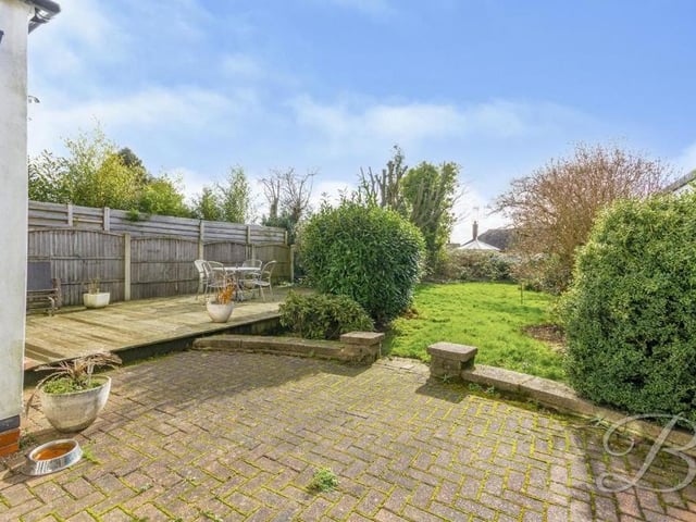 A last look at the £325,000 property shows the back garden in full. It is well-established, well-maintained and also offers a degree of privacy thanks to its surrounding fence.