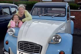 June Boyd pictured with her granddaughter, Ella Rose (6) at the Mahon Hall Care Home vntage evening. PT36-211.