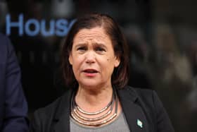 Sinn Fein President Mary Lou McDonald has opposed a 'half a million euro' housing tsar in the Republic - but backed a £1m climate tsar commissioner in Northern Ireland, as MLAs plan to outsource responsibility for scrutinising the ambitious climate targets they set themselves. Photo: Liam McBurney/PA Wire