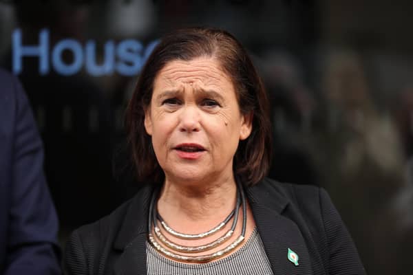 Sinn Fein President Mary Lou McDonald has opposed a 'half a million euro' housing tsar in the Republic - but backed a £1m climate tsar commissioner in Northern Ireland, as MLAs plan to outsource responsibility for scrutinising the ambitious climate targets they set themselves. Photo: Liam McBurney/PA Wire