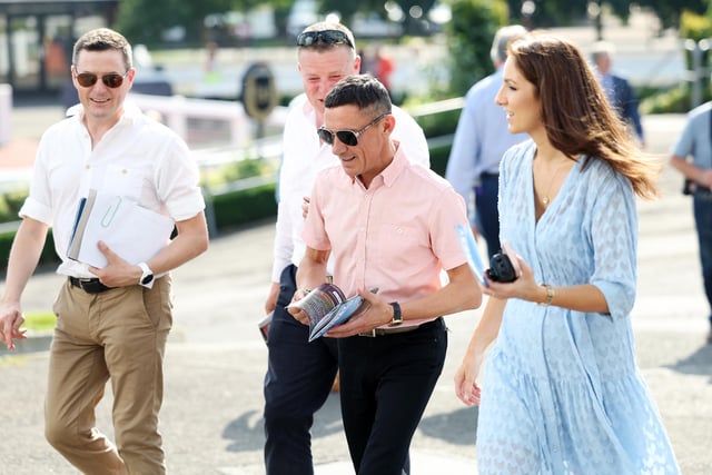 Frankie Dettori arrives at Down Royal Racecourse for the Grant Thornton Race Evening.