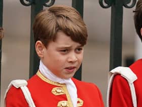 Prince George ahead of the coronation ceremony of King Charles III and Queen Camilla at Westminster Abbey.