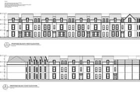 A new street frontage will be created with a variation of heights, and a mixture of slate and cladding, in order to provide attractive streetscape. Credit: ABC planning portal