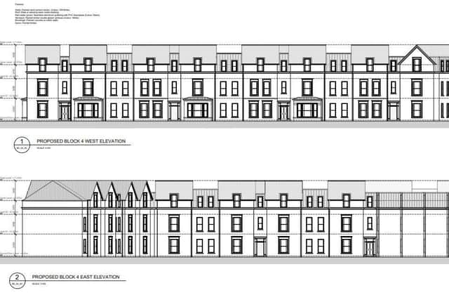 A new street frontage will be created with a variation of heights, and a mixture of slate and cladding, in order to provide attractive streetscape. Credit: ABC planning portal