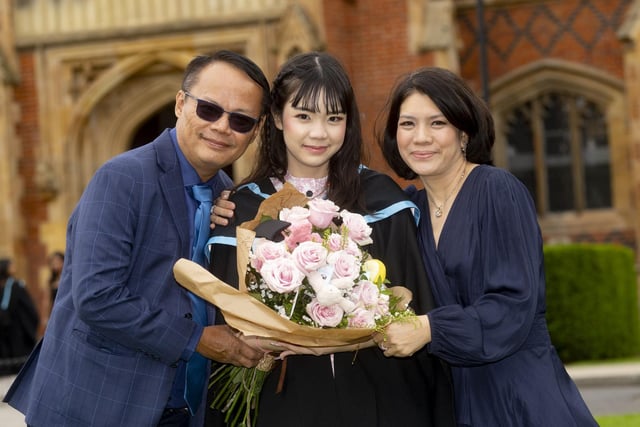 Phyu Sin Win Win Han, from Myanmar, graduating with a degree in Economics and Finance.