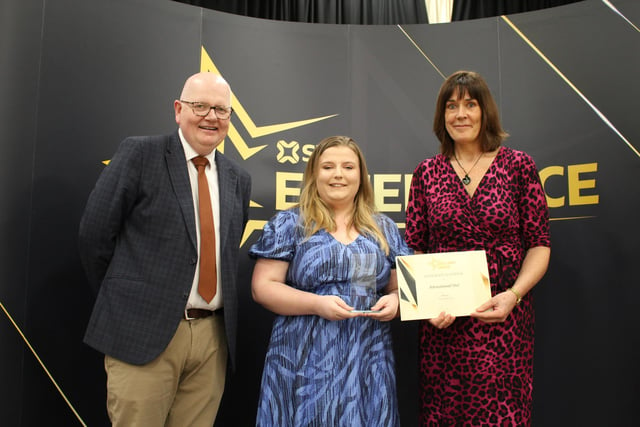 Staff Team of the Year (Joint Winners) International Team. Pictured (L-R) Dave Linton, Madlug, Dayna Matthews and Elaine McKeown.