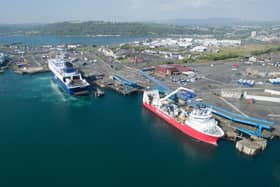Port of Larne. Pic supplied by Mid and East Antrim Borough Council.