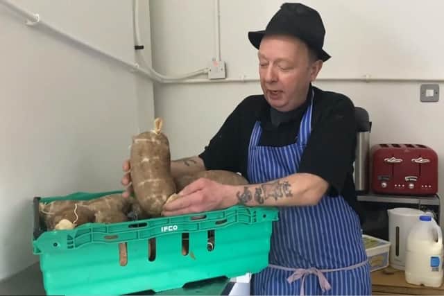 Hugh Hodge of Hodge's Butchers in Larne said the savoury dish haggis is popular with customers year round.  Photo: National World