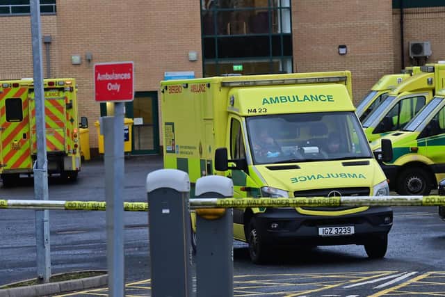 Emergency services attended the scene of a two-vehicle collision in Gilford. Picture: Pacemaker (stock image).