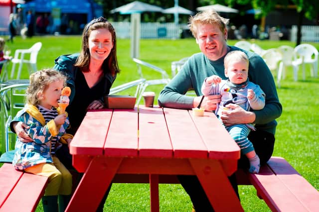 The Jacksons enjoying family time at Garden Show Ireland.